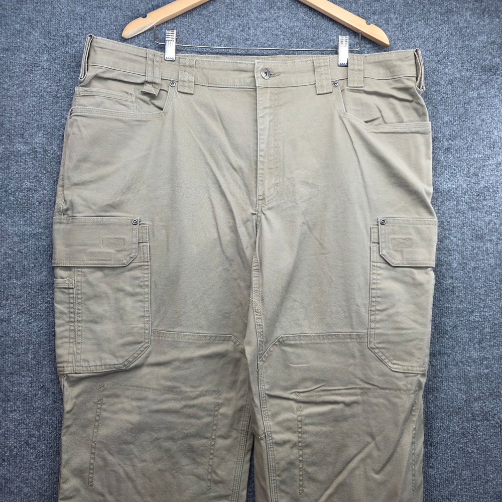 Duluth Trading Co Flex Fire Hose Cargo Pants Mens 44x30 Khaki‎ Tan Workwear
